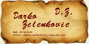 Darko Zelenković vizit kartica